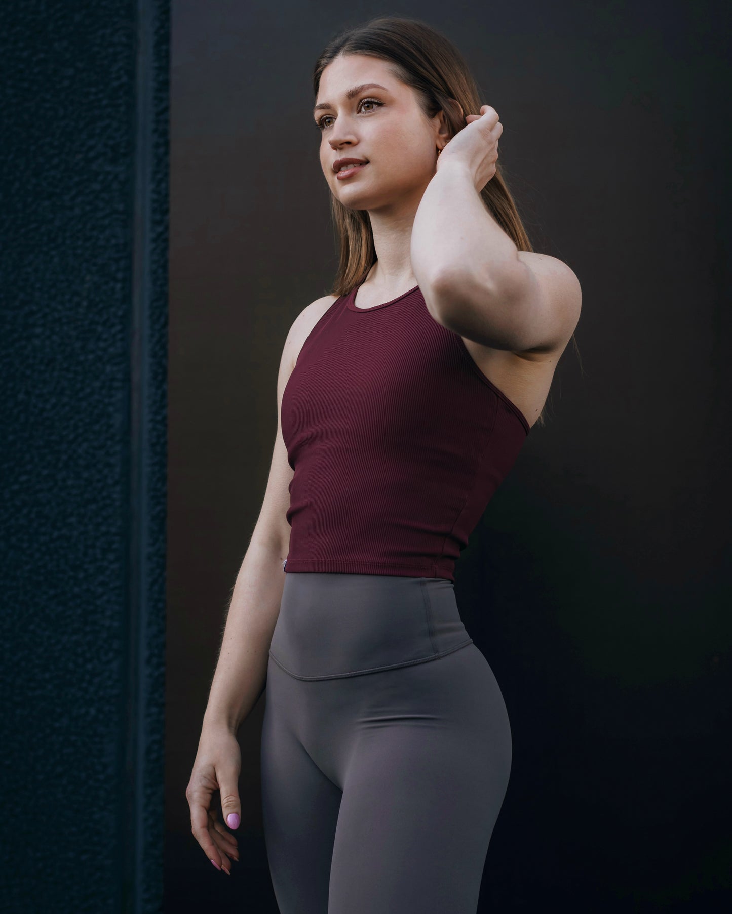 Ribbed Racerback Tank Top