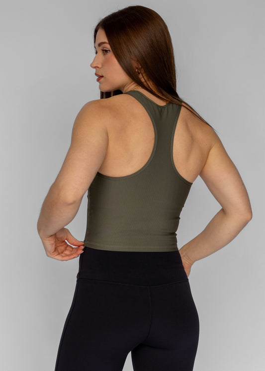 Ribbed Racerback Tank Top