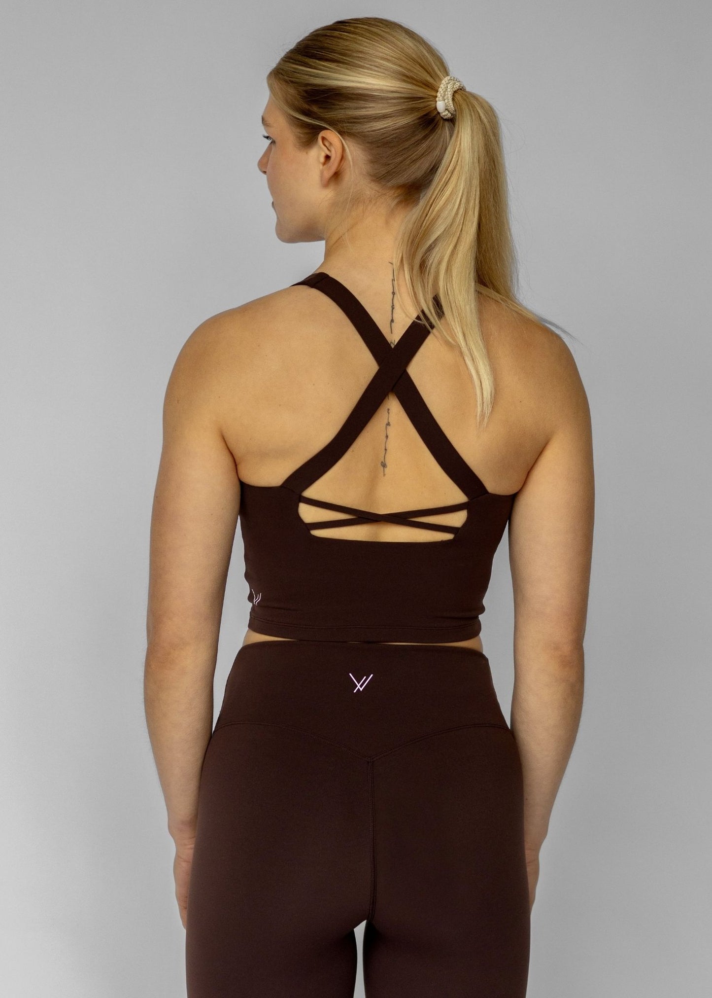 Base V Neck Top | Chocolate