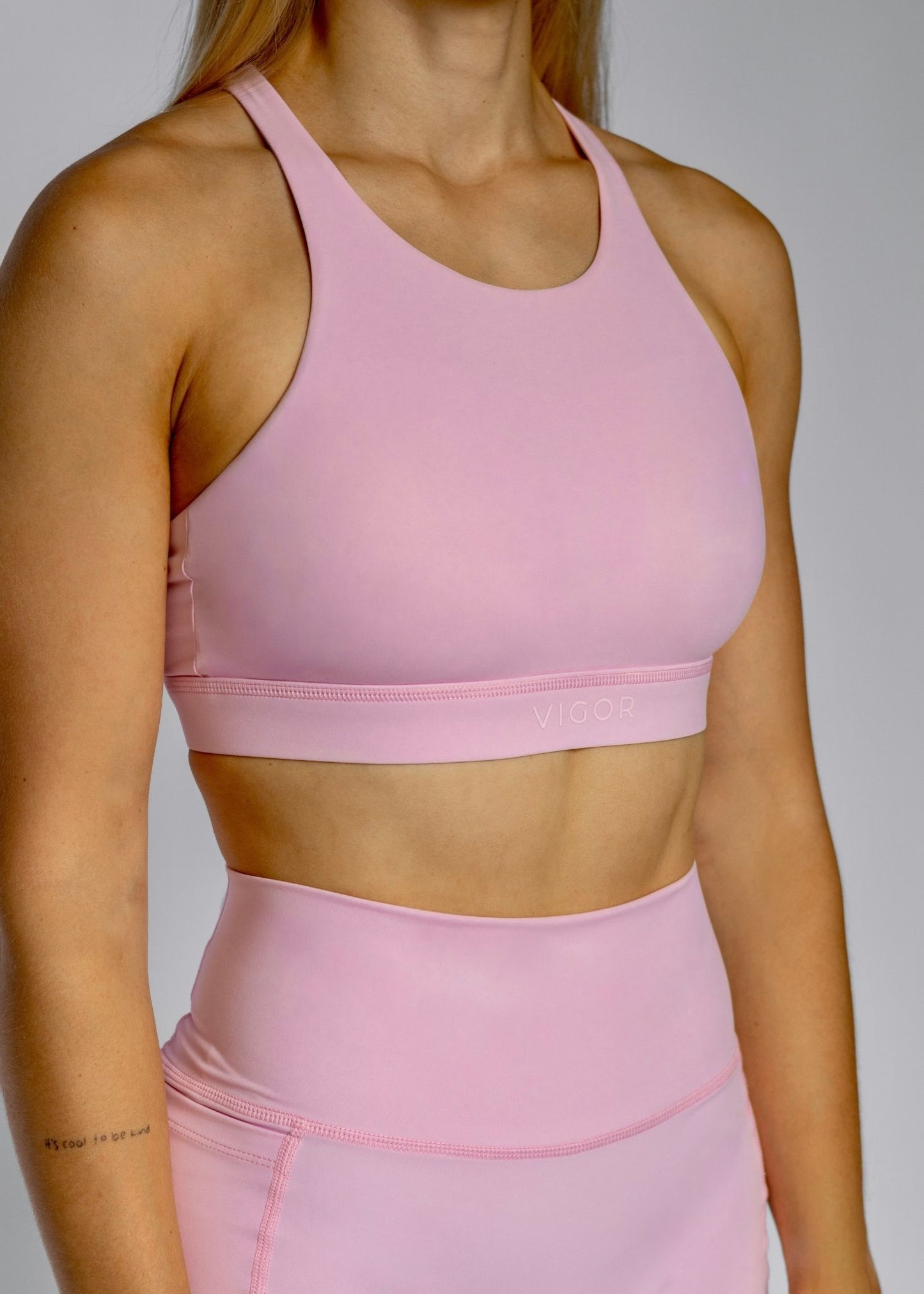 Energy High Neck Bra | Ballet Pink