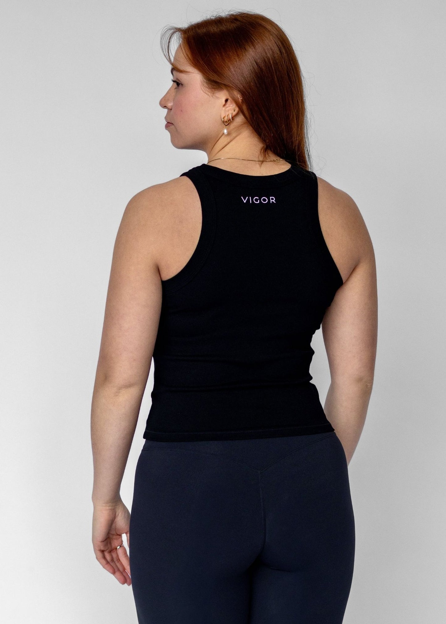 Foundation Ribbed Top | Black