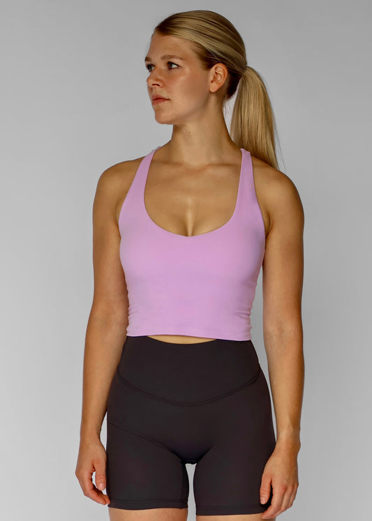 Base V Neck Top | Soft Pink