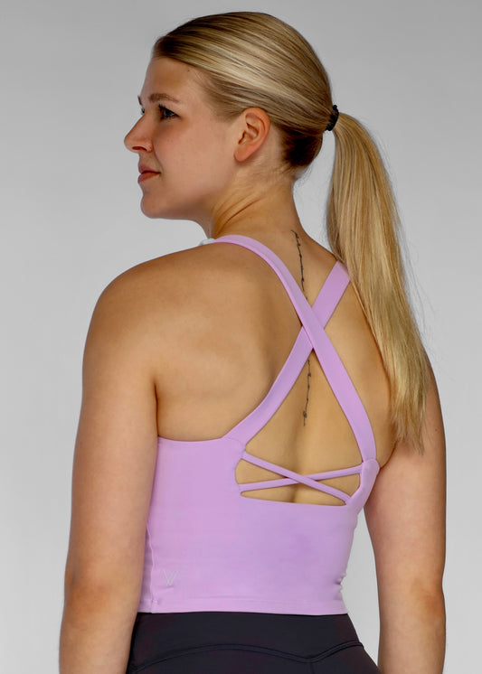 Base V Neck Top | Soft Pink