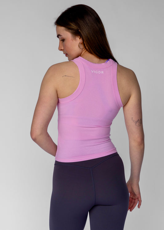 Foundation Ribbed Top | Candy Pink