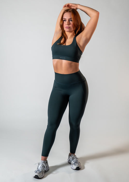 Energy Leggings | Pine Green