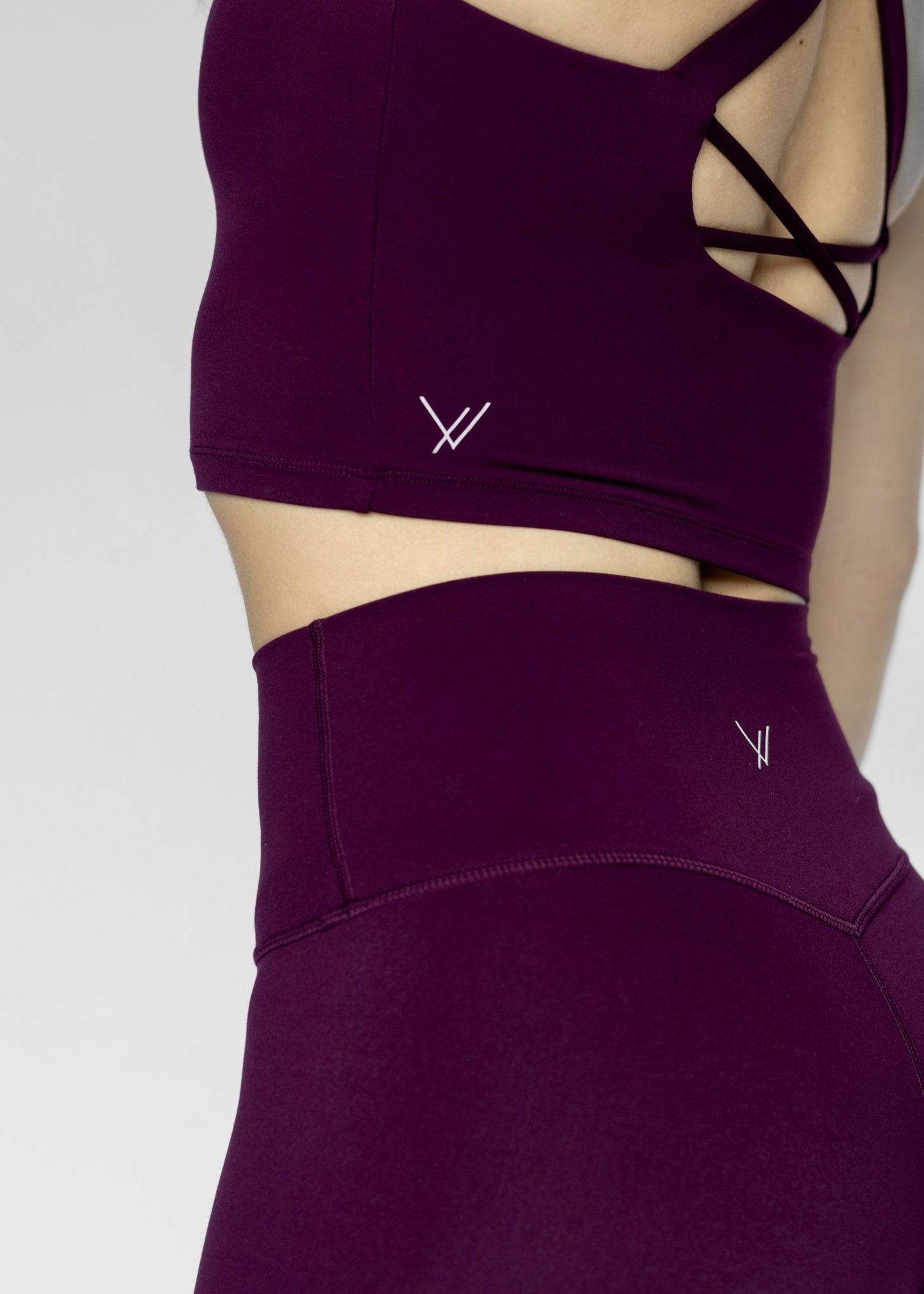 Base V Neck Top | Plum