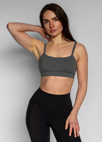Cut-Out Bra | Charcoal