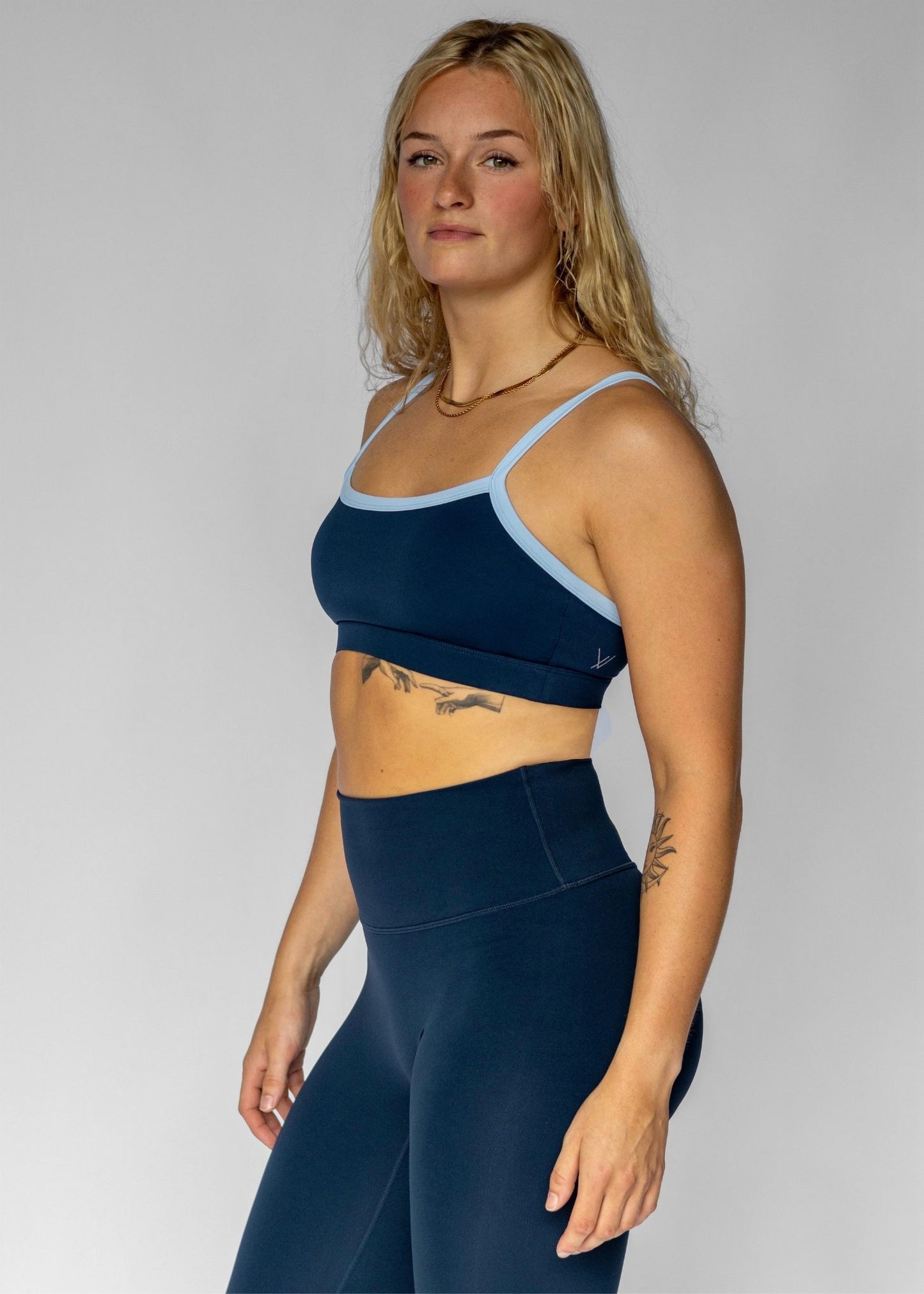 Cut-Out Bra | Deep Navy/Powder Blue
