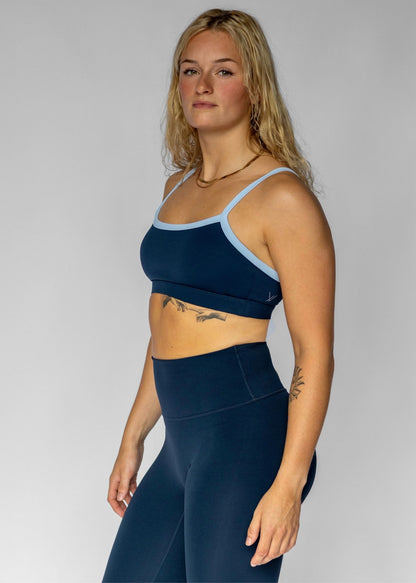 Cut-Out Bra | Deep Navy/Powder Blue