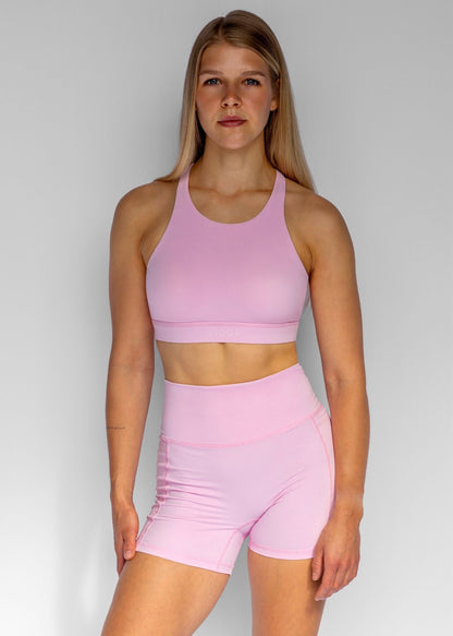 Energy High Neck Bra | Ballet Pink