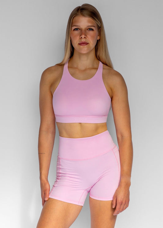 Energy High Neck Bra | Ballet Pink