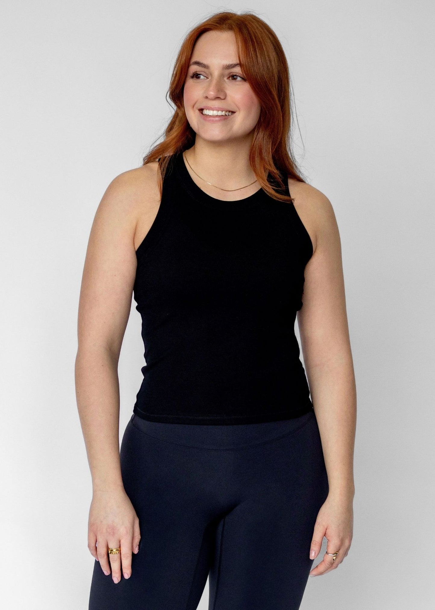 Ribbed Racerback Tank Top