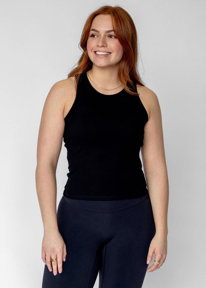 Ribbed Racerback Tank Top