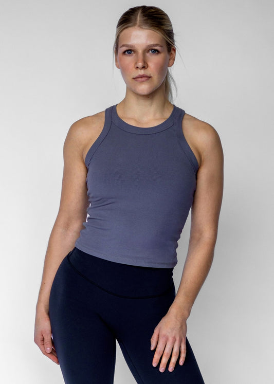 Ribbed Racerback Tank Top