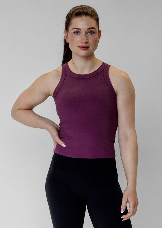 Ribbed Racerback Tank Top