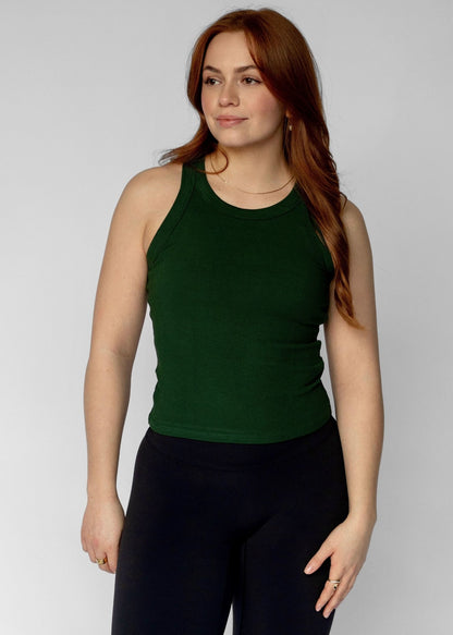 Ribbed Racerback Tank Top